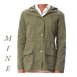 Mine Army Green‎ Plaid Utility Jacket small